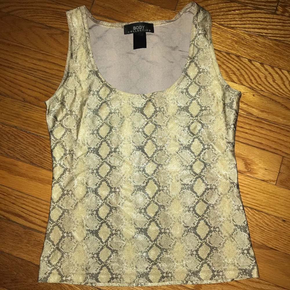Snakeskin Print Top